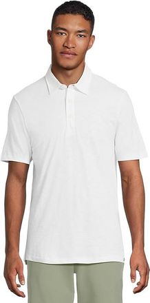 Faherty Sunwashed Tshirt Polo Mens Short Sleeve Knit White : 2XL, Cotton