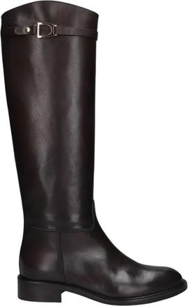Lina Locchi Mw 074 Hoge Laarzen - Dames - Hoge Laarzen - Bruin - 38 EU - Leer - Schoenen