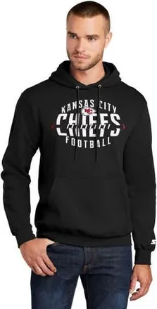Starter Mens Starter Black Kansas City Chiefs Football Pullover Hoodie at Nordstrom, Size Xx-Large