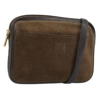 Loewe Pre-owned Cross Body Bags, female, Brown, Size: ONE SIZE Pre-owned Shoulder Bag