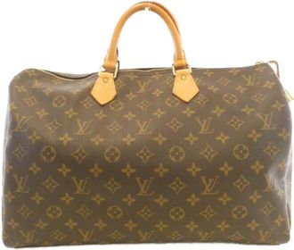 Louis Vuitton Brown Coated Canvas Boston Bag (Pre-Owned)