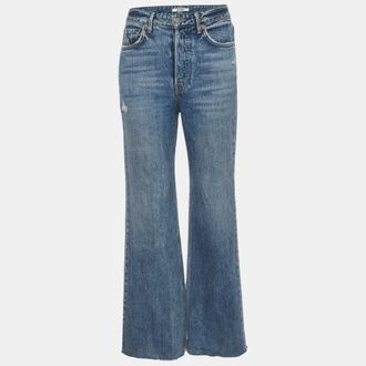 GRLFRND Grlfrnd Blue Denim Distressed Jeans S/waist