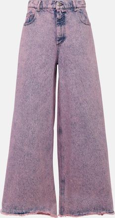 Marni High-rise wide-leg jeans