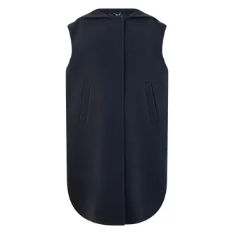 Herno Hooded vest - female - Herno - Waistcoats - Blue - 2XL - Jackets