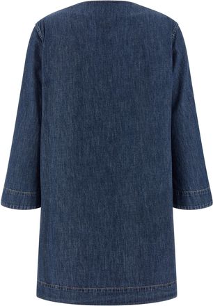 Valentino Garavani Womens Blue Cotton Short Dress