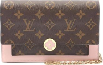 Louis Vuitton Portafoglio Monogram con catena 2019 - Rosa