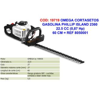 Omega Cortasetos Gasolina Phillip Island 2360 22,5cc Espada 60cm