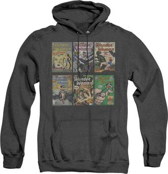 Gildan DC Comics Wonder Woman Covers Adult Heather Hoodie / Hooded Sweatshirt