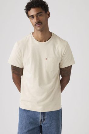 Levi's T-shirt classica con taschino - Uomo - L - Giallo / Pumice Stone