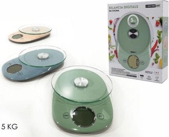Trade Shop Trade Shop - Balanza De Cocina Digital Hasta 5 Kg Pantalla Lcd Apagado Autom&aacute;tico 3 Colores 690225
