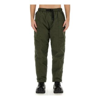 South2 West8 Straight Trousers, male, Green, M, Belted C.s. Down Pant - Takibi