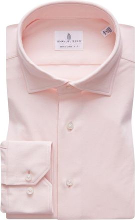 Emanuel Berg Modern Fit Stretch Knit Sport Shirt in Pink at Nordstrom Rack, Size Large/x-Large