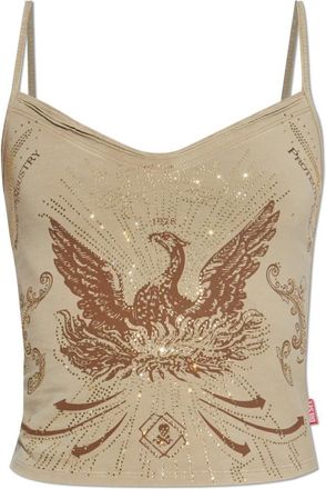 Diesel Mujer, Camisetas, Beige, Talla: 2XS