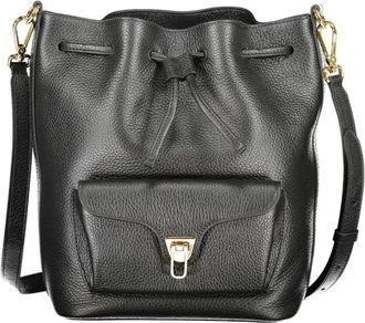 Coccinelle Beat Generation Bucket Bag - Dames - Schoudertassen - Zwart - ONE Size - Leer - Tassen