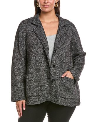 Eileen Fisher Eileen Fisher Plus Stand Collar Jacket