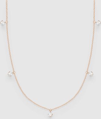 Vanrycke Collier Stardust 5 Diamants Or Rose