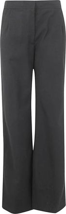 Dries Van Noten Wijde Pantalons met Tailoring - Dames - Wijde Broeken - Zwart - S - Broeken