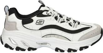 Skechers Arch Fit DLites chunky sneakers wit/zwart