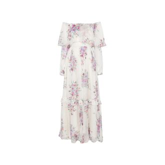 Raquel Diniz Marisol Floral-print Ruffled Maxi Dress