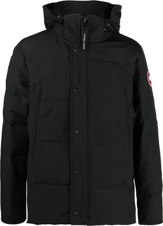 Canada Goose Wyndham parka - men - Down/Feather/Cotton/Polyamide/Polyester - M - Black