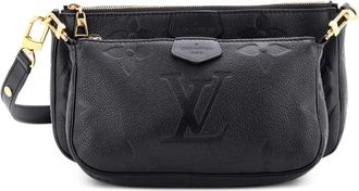 Louis Vuitton Multi Pochette Accessoires grote crossbodytas met monogramprint - Zwart