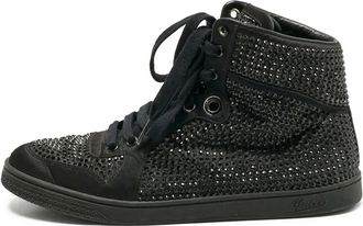 Gucci Sneakers alte Coda con decorazione - Nero