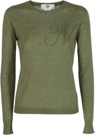 Dee Ocleppo Truien & Vesten, Dames, Groen, XL, Cashmere Long Sleeve ART 004