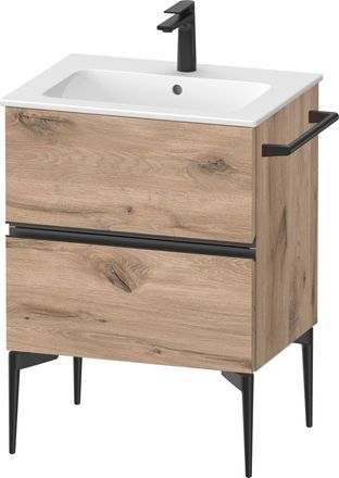 Duravit Duravit - Sivida Meuble Sous-lavabo, 2 Tiroirs, Poign&eacute;e Encastr&eacute;e