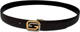 Gucci Pre-owned Belts, female, Brown, Size: ONE SIZE Pre-owned Vintage Leather Belt