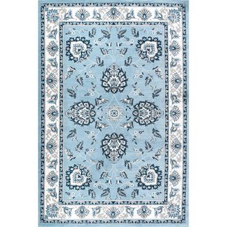 Jonathan Y Designs Cherie French Cottage Area Rug in Blue/cream at Nordstrom, Size 4Ft 0In X 6Ft 0In