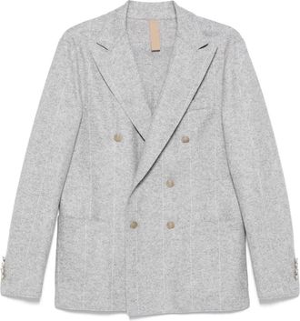 Eleventy Giacca doppiopetto gessata - Grigio
