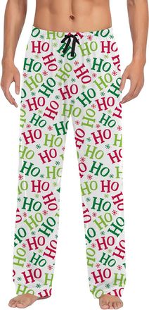 Generic Mens Christmas Pyjama Bottoms Ugly Funny Xmas Print Lounge Pyjama Pants Casual Cosy Loungewear Festive Holiday Pjs Trousers for Family Friends