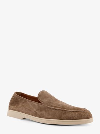 Doucal's Mens Reverse Suede Loafers Beige
