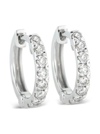 Luxury Bazaar Oorringen met diamant - Zilver