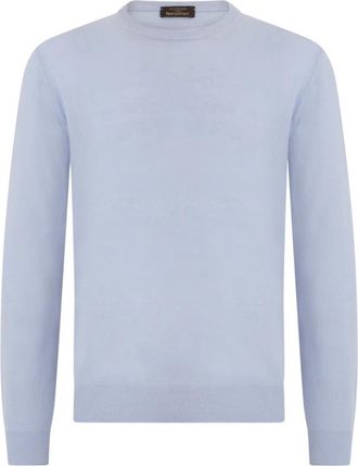 Slowear Trui met ronde hals - Heren - Cashmere truien - Blauw - M - Kasjmier - Truien & Vesten