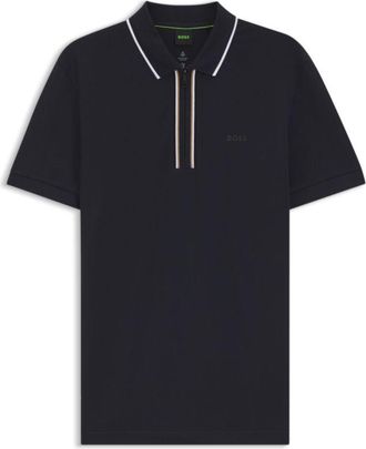 BOSS Active Slim-fit polo shirt in moisture-wicking stretch cotton