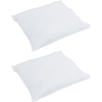 vidaXL Edred&oacute;n Otro Con Almohada 3 Pcs Blanco Plumas Vidaxl