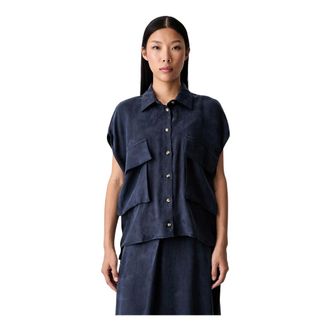 Vicolo Mujer, Blusas y Camisas, Azul, Talla: M