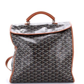 Goyard Saint Leger Briefcase Backpack Coated Canvas