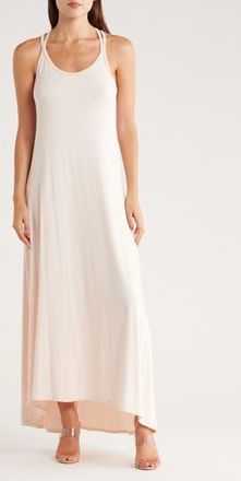Go Couture Strappy Maxi Dress in Linen at Nordstrom Rack, Size X-Large
