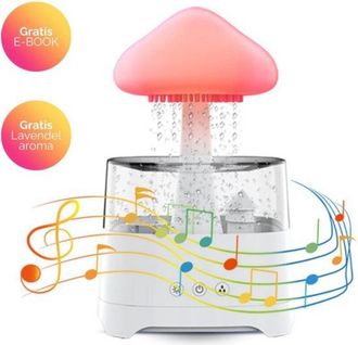 OEM Humidificador Raindrop - M&aacute;quina De Ruido Blanco - Luz Nocturna - Luz Nocturna Para Beb&eacute;s - Humidificador - Difusor De Aromas - L&aacute;mpara De Noche - 4 E