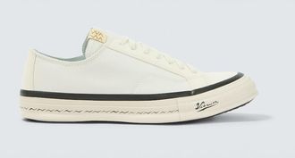 Visvim Nolan leather-trimmed canvas sneakers