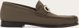 Ferragamo Men Gancini ornament moccasin Yellow Size 10.5