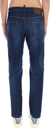 Dsquared2 Teddy Slim-Fit Blue Stretch Denim Jeans