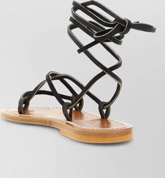 K.Jacques leather bikini thong sandals