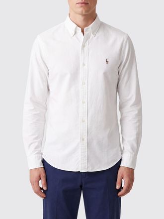 Polo Ralph Lauren Camicia slim fit in popeline di cotone con logo Pony ricamato