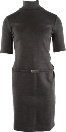 Sportmax Halle Jersey Mini Jurk - Dames - Kleedjes - Grijs - S - Wol - Kleedjes