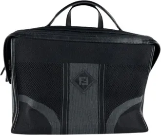 Fendi Pre-owned Handbags, male, Black, Size: ONE SIZE Pre-owned Vintage Handbag
