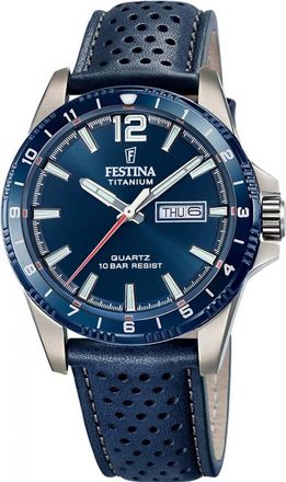 Festina F20699-2 Mens Titanium Watch - Silver - One Size