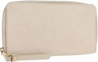 Louis Vuitton Pre-owned Clutches, female, White, Size: ONE SIZE Pre-owned Canvas Wallet